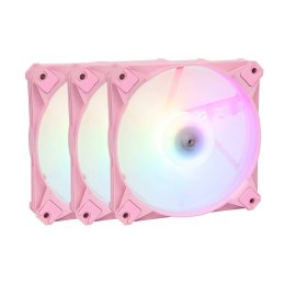 Chłodzenie wodne komputera AiO Darkflash DX360 RGB 3x 120x120 Różowe