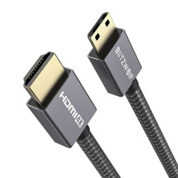 Kabel 4K HDMI to HDMI Blitzwolf BW-HDC4 1,2m (czarny)