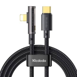 Kabel kątowy Prism USB-C do Lightning Mcdodo CA-3391, 1.8m (czarny)