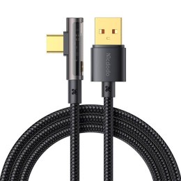 Kabel kątowy Prism USB do USB-C Mcdodo CA-3381, 6A, 1.8m (czarny)