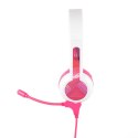 Słuchawki przewodowe dla dzieci BuddyPhones StudyBuddy (różowe)