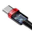 Kabel USB-C do USB-C Baseus Cafule, QC 3.0, PD 2.0, 100W, 5A, 2m (czerwono-czarny)
