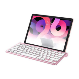 Bezprzewodowa klawiatura do iPad z uchwytem na tablet KB088 Omoton (różowa)