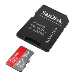 Karta pamięci SanDisk ULTRA ANDROID microSDXC 64 GB 140MB/s A1 Klasa 10 UHS-I + ADAPTER
