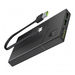 Power Bank Green Cell GC PowerPlay10S 10000mAh z szybkim ładowaniem 2x USB Ultra Charge oraz 2x USB-C PD 18W