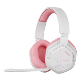 Bezprzewodowe słuchawki gamingowe Dareu EH755 Bluetooth 2.4 G (różowe)