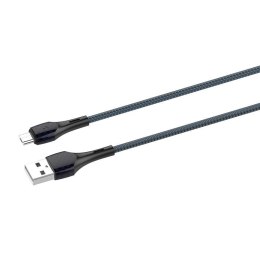 Kabel USB - Micro USB LDNIO LS521 1m (szaro-niebieski))