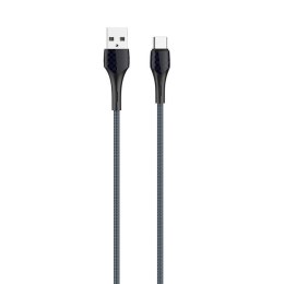 Kabel USB - USB-C LDNIO LS521, 1m (szaro-niebieski)