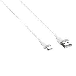 Kabel USB do USB-C LDNIO LS550, 2.4A, 0.2m (biały)
