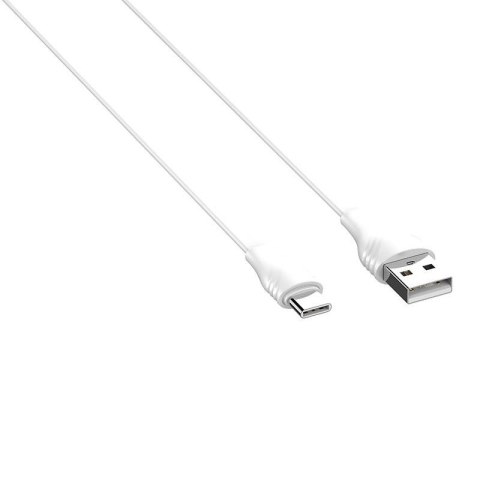Kabel USB do USB-C LDNIO LS550, 2.4A, 0.2m (biały)
