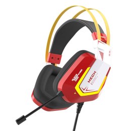 Słuchawki gamingowe Dareu EH732 USB RGB (czerwone)