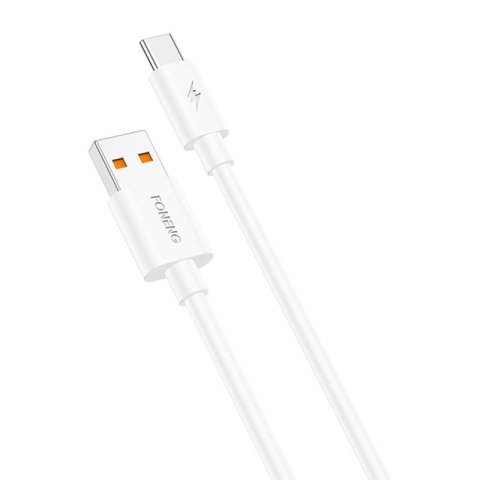Foneng X67 USB to USB-C Cable, 5A, 1m (White)