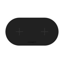 Podwójna ładowarka bezprzewodowa Cygnett 20W (czarna)