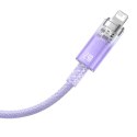 Kabel szybko ładujący Baseus USB-A do Lightning Explorer Series 2m, 2.4A (fioletowy)