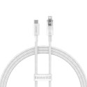 Kabel szybko ładujący Baseus USB-C do Lightning Explorer Series 1m, 20W (biały)