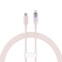 Kabel szybko ładujący Baseus USB-C do Lightning Explorer Series 1m, 20W (różowy)