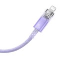 Kabel szybko ładujący Baseus USB-C do Lightning Explorer Series 2m, 20W (fioletowy)
