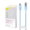 Kabel szybko ładujący Baseus USB-C do Lightning Explorer Series 2m, 20W (niebieski)