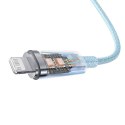 Kabel szybko ładujący Baseus USB-C do Lightning Explorer Series 2m, 20W (niebieski)