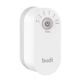 Ładowarka sieciowa z funkcją timera Budi, 2x USB, 12W (biała)
