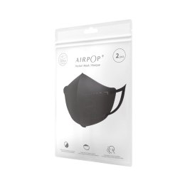 Maska antysmogowa AirPop Pocket 2szt. czarna
