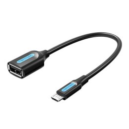 Adapter OTG Micro-USB 2.0 męski do USB-A żeński Vention CCUBB 0.15m (czarny)