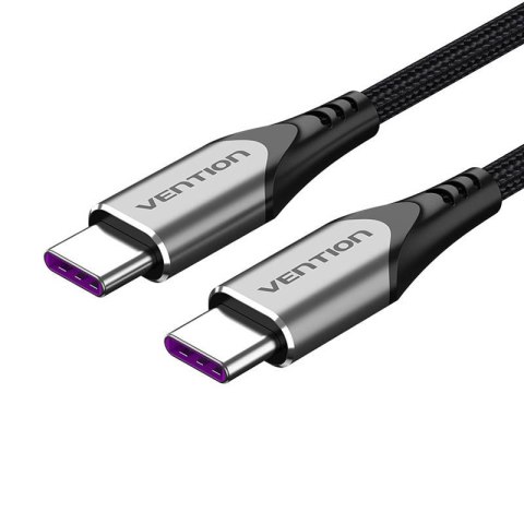 Kabel ładowania USB-C do USB-C Vention, TAEHF, PD 5A, 1m (czarny)