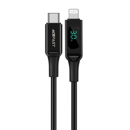 Kabel USB-C do Lightning Acefast C6-01, 30W, MFi, 1.2m (czarny)