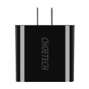 Ładowarka sieciowa Choetech C0026, wtyczka US, 3x USB-C z cyfrowym wyświetlaczem 15W (czarna)