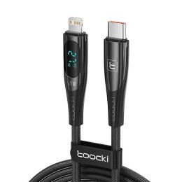 Kabel USB-C do Lightning Toocki, 1m, PD 27W (czarny)