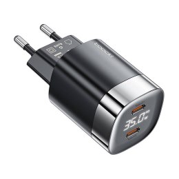 Ładowarka sieciowa Toocki 2x USB-C, GaN 35W (czarna)