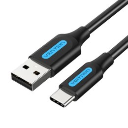 Kabel ładowania USB-A 2.0 do USB-C Vention COKBD, 0,5m (czarny)