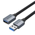 Przedłużacz USB 3.0 męski USB do żeński USB-A, Vention 2m (czarny)