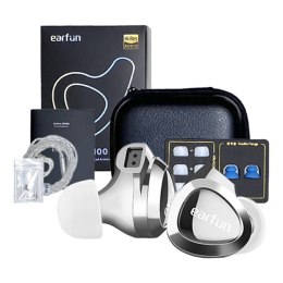 Słuchawki dokanałowe przewodowe EarFun EH100 (srebrne)