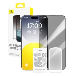 Szkło hartowane prywatyzujące Baseus Diamond iPhone 15