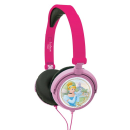 Zestaw LEXIBOOK Słuchawki Nauszne Dla Dzieci Księżniczki Disney + Odtwarzacz MP3 + Kolorowanka + Naklejki