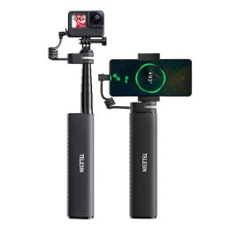 Selfie-stick z powerbankiem USB-C Telesin dla kamer sportowych / smartphone TE-CSS-001