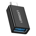 Adapter USB-A 3.0 do USB-C 3.1 UGREEN US173 (czarny)