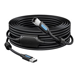 Kabel USB 2.0 A do B Vention COQBJ 8m czarny PVC