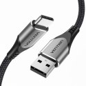 Kabel USB 2.0 A do USB-C 3A Vention CODHF 1m szary