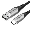 Kabel USB 2.0 A do USB-C 3A Vention CODHH 2m szary