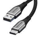 Kabel USB 2.0 A do USB-C 3A Vention CODHH 2m szary