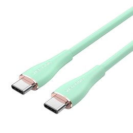 Kabel USB-C 2.0 do USB-C 5A Vention TAWGF 1m jasnozielony silikonowy