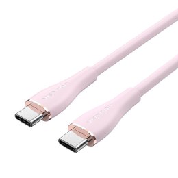 Kabel USB-C 2.0 do USB-C 5A Vention TAWPF 1m różowy silikonowy