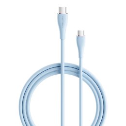 Kabel USB-C 2.0 do USB-C 5A Vention TAWSG 1,5m jasnoniebieski silikonowy