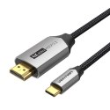 Kabel USB-C do HDMI 1m Vention CRBBF (Czarny)