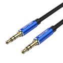 Kabel audio 3,5mm 0,5m Vention BAWLD Czarny