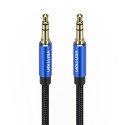 Kabel audio 3,5mm 1,5m Vention BAWLG Czarny