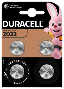 Bateria Litowa Guzikowa Pastylkowa Mini Duracell CR2032 DL2032 ECR2032 4 sztuki