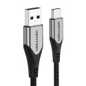 Kabel USB 2.0 A do USB-C 3A Vention CODHG 1,5m szary